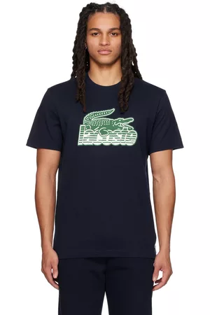 Lacoste Mænd Kortærmede - Navy Graphic T-Shirt