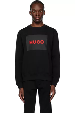 HUGO BOSS Mænd Sweatshirts - Black Printed Sweatshirt