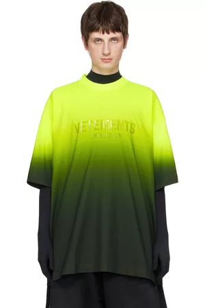 Vetements Mænd Kortærmede - Yellow Gradient T-Shirt