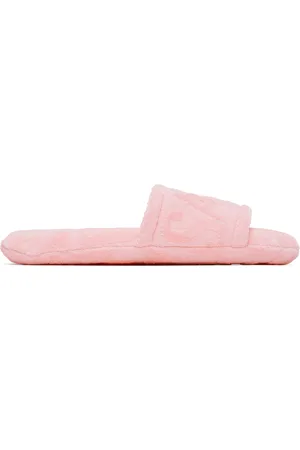 VERSACE Pink Jacquard Slippers