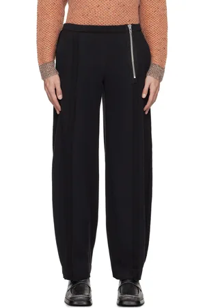 ECKHAUS LATTA Black Exposed Seam Trousers