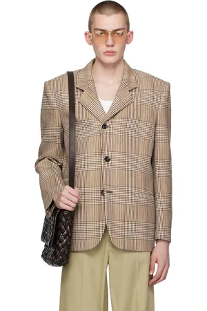 Bottega Veneta Brown Check Blazer