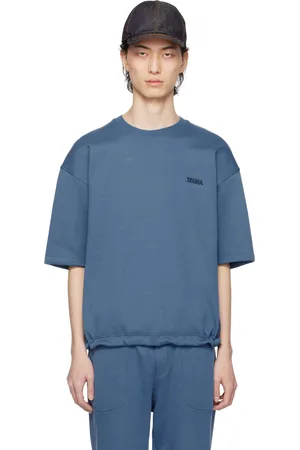 Ermenegildo Zegna Blue Crewneck Sweatshirt