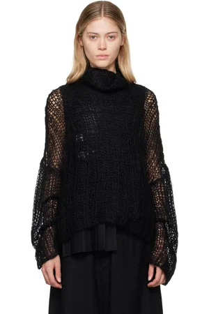 YOHJI YAMAMOTO Black Dian 2 R-Mohair Turtleneck