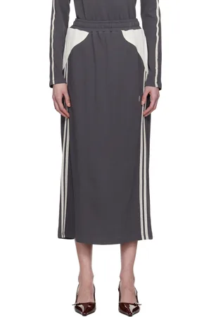 Kijun Gray Football Jersey Midi Skirt