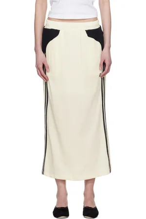Kijun Off-White Football Jersey Midi Skirt