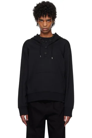 Courrèges Black Buttoned Hoodie