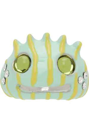 Collina Strada Green Liberty Frog Ring
