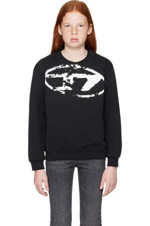 Diesel Kids Black Sboxtn5 Over Sweatshirt