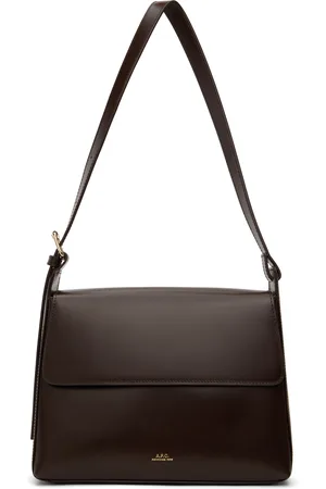A.P.C. Brown Virginie Flap Bag