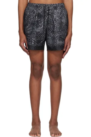 DRIES VAN NOTEN Navy Printed Swim Shorts