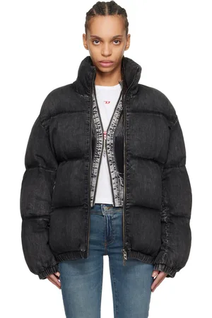 Diesel Black W-Mons-A Denim Puffer Jacket