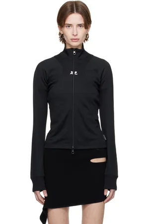 Courrèges Black Scuba Interlock Track Jacket