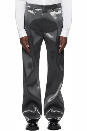 HELIOT EMIL Gray Liquid Trousers