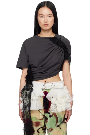 Collina Strada Gray Lace Eva T-shirt