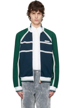 Casablanca & Green Mesh Tape Track Jacket