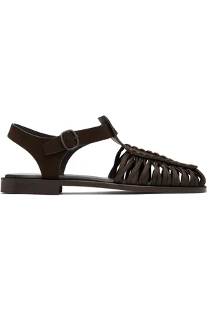Hereu Brown Alaro Suede Sandals