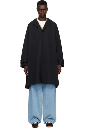 Maison Margiela Black Twill Trench Coat