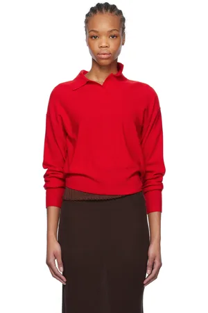 MARYAM NASSIR ZADEH Red Getty Polo