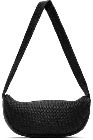 St Agni Woven Crescent Bag