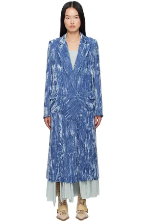 Collina Strada Blue Short Wolverine Coat