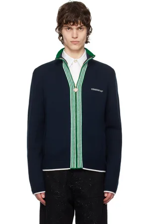 Casablanca Knit Tennis Track Sweater