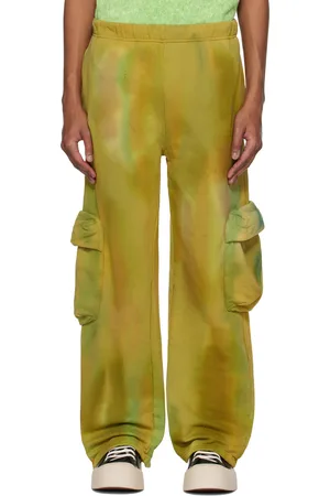 Collina Strada Yellow Deadstock Cotton Cargo Sweatpants