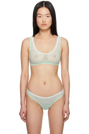 Yasmine Eslami Green Tamara Bralette