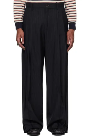 KHOKI Pinstripe-Pattern Trousers