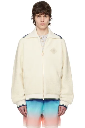 Casablanca Off- Cashmere Zip Sweater