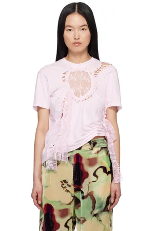 Collina Strada Pink Lace Heart Nash T-shirt