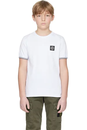 Stone Island Kids White Patch T-shirt