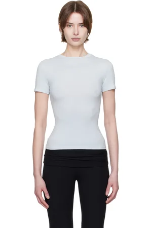 SKIMS Blue Cotton Jersey T-shirt