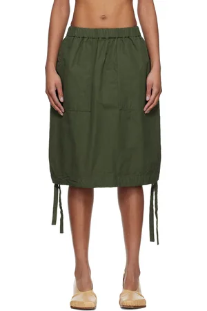 CASEY CASEY Khaki Balloon Midi Skirt
