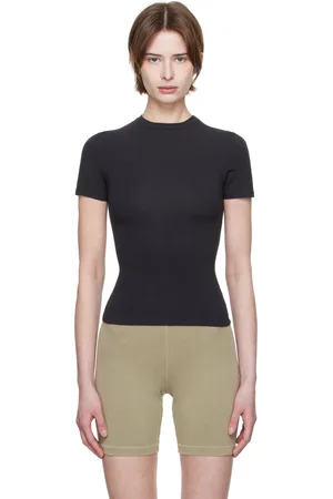 SKIMS Black Cotton Jersey T-shirt