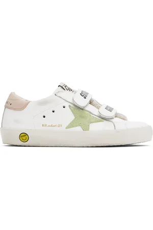 Golden Goose Kids White Old School Sneakers