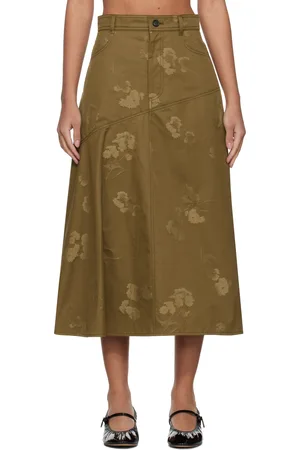 Erdem Drape Midi Skirt