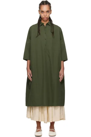 CASEY CASEY Green February Midi Dress