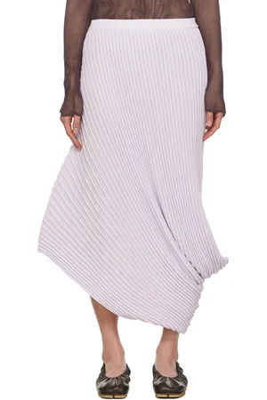 Issey Miyake Purple Stream Midi Skirt