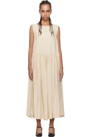 CASEY CASEY Beige Pomme Midi Dress
