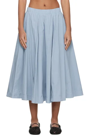 CASEY CASEY Blue Petit Soleil Midi Skirt