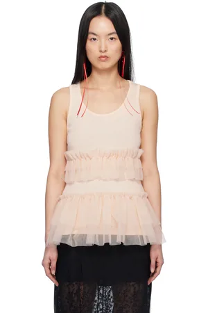 Simone Rocha Pink Tutu Hem Tank Top