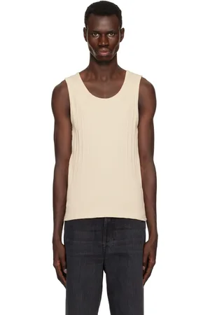 mfpen Two-Pack Beige Rib Tank Tops