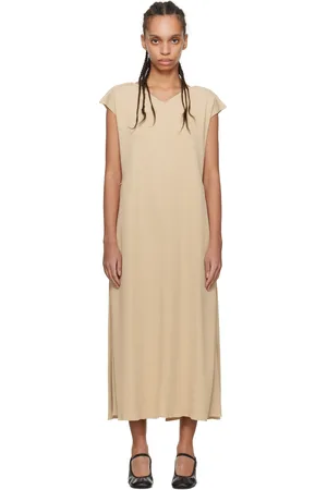 CASEY CASEY Beige Coste 2/2 Midi Dress