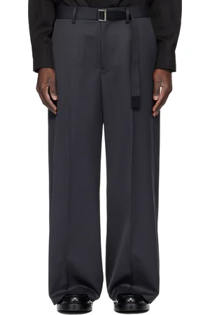 SACAI Black Doeskin Trousers