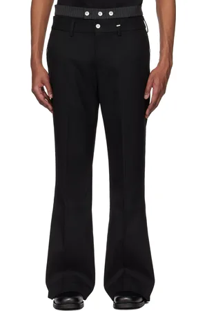 C2H4 Black Corbusian Tailored Trousers