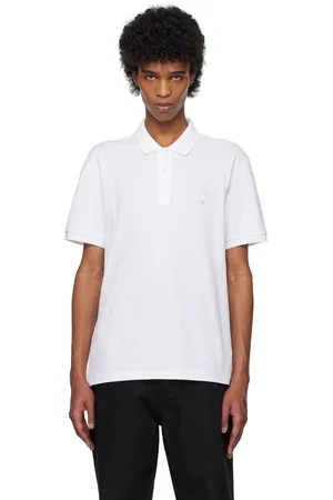 Moschino White Goose Embroidery Polo