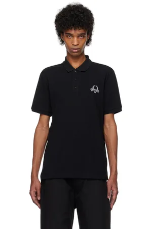Moschino Black Laurel Crown Emblem Polo
