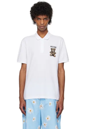 Moschino White Teddy Bear Polo
