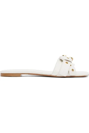 Chloé White Mae Sandals
